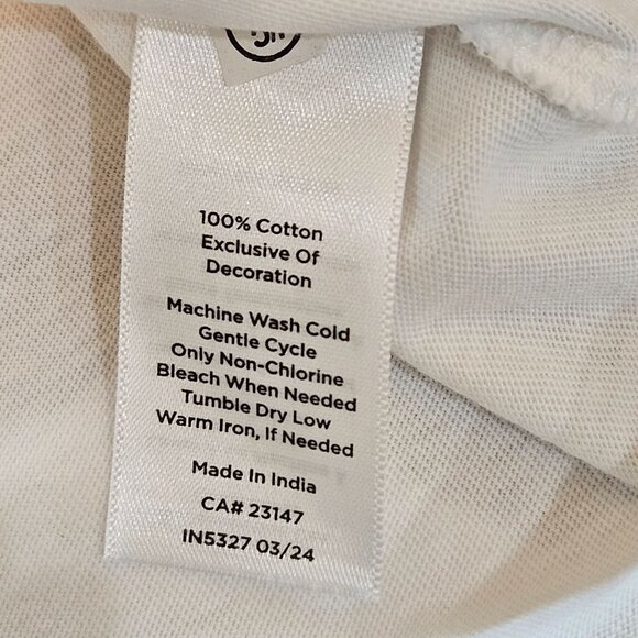 Talbot Blouson 3/4 Sleeve Top Size Large Boho Peasant Embroidered White - Picture 9 of 11